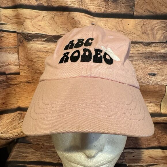 ABC Rodeo Pink Hat Cap Youth Western Cowboy Cowgirl Adjustable Baseball Style - Picture 1 of 7
